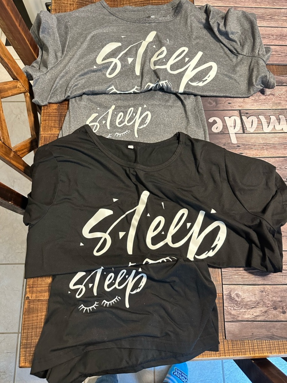 Sleep Graphic Tee - Black & Charcoal